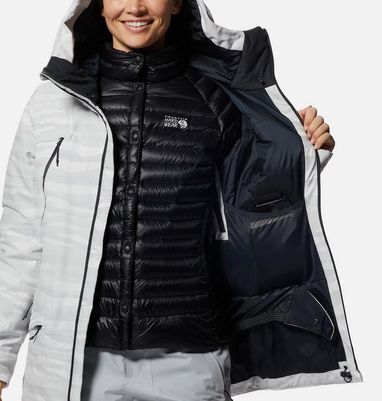 Manteau Powder Quest Femme, Color: Glacial Jacquard, image 11