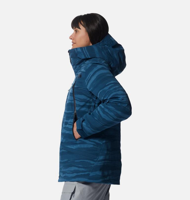 Women's Powder Quest Jacket, Color: Dark Caspian, image 3