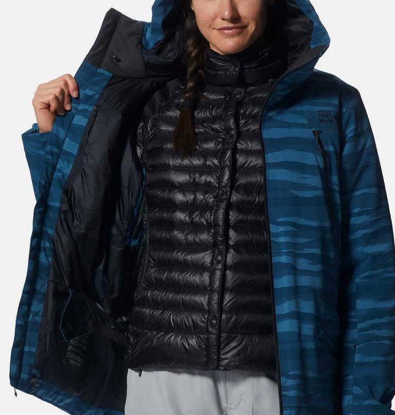 Women's Powder Quest Jacket, Color: Dark Caspian, image 10