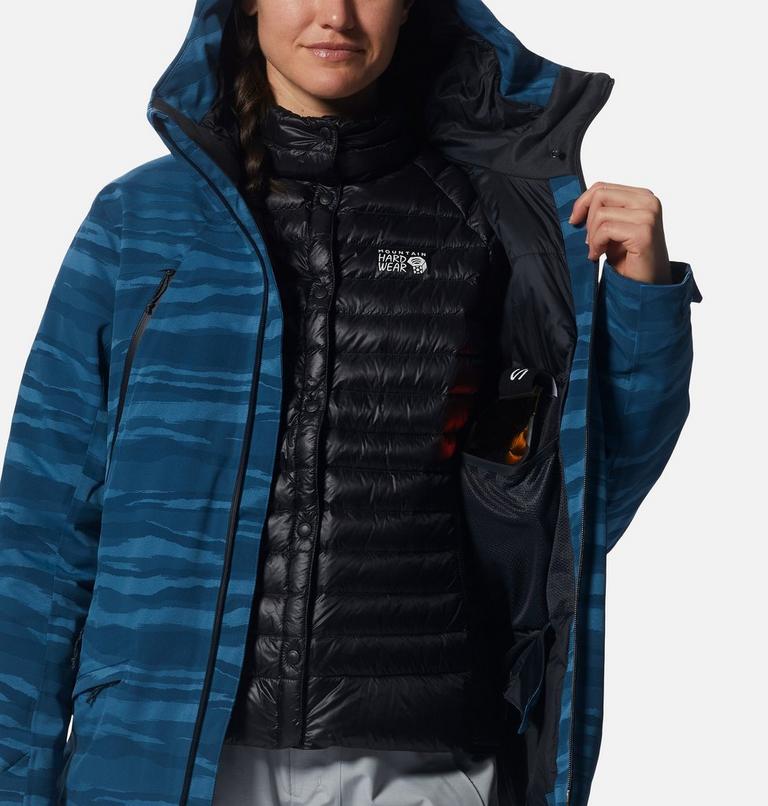 Women's Powder Quest Jacket, Color: Dark Caspian, image 11