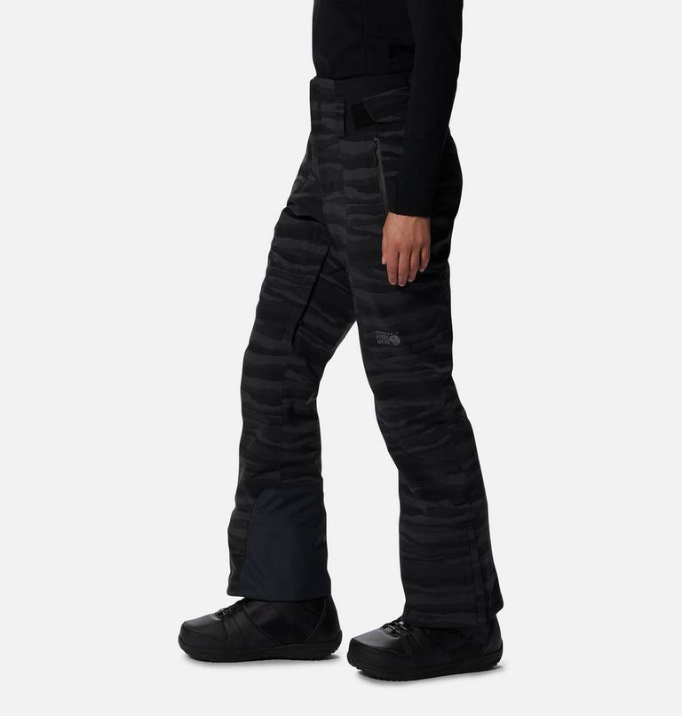 Pantalon Powder Quest Femme, Color: Black Paintstrokes Print, image 3