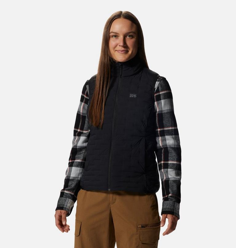 Women's Stretchdown Light Vest, Color: Black, image 1