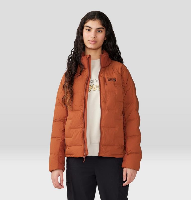 Women's Stretchdown High-Hip Jacket, Color: Iron Oxide, image 7