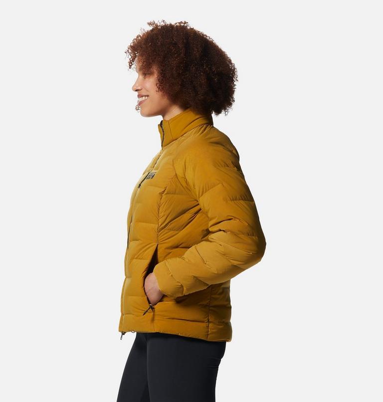 Manteau Stretchdown High-Hip Femme, Color: Olive Gold, image 3