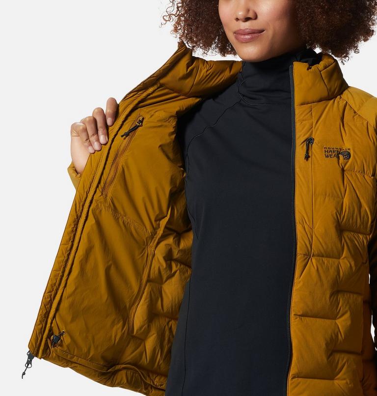Manteau Stretchdown High-Hip Femme, Color: Olive Gold, image 5