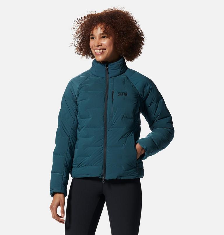Manteau Stretchdown High-Hip Femme, Color: Dark Marsh, image 1