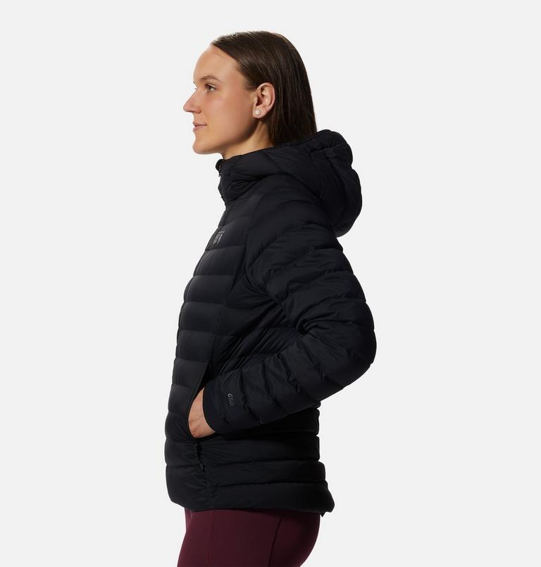 Manteau matelassé à capuchon avec fermeture éclair Deloro Femme, Color: Black, image 3