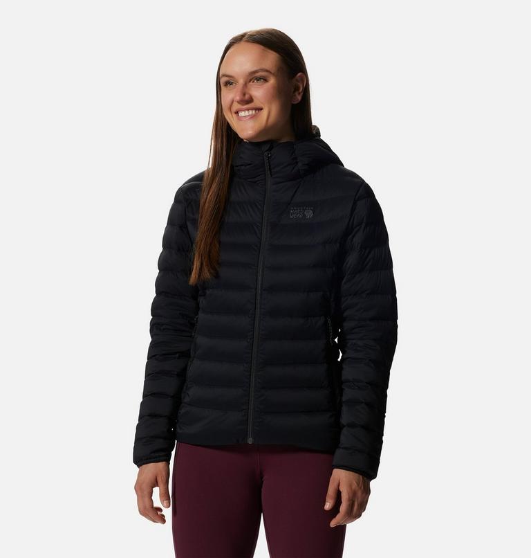 Manteau matelassé à capuchon avec fermeture éclair Deloro Femme, Color: Black, image 1