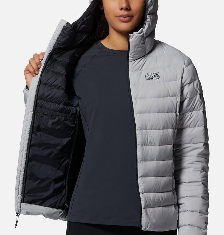 Women's Deloro Down Full Zip Hoody, Color: Glacial, image 8