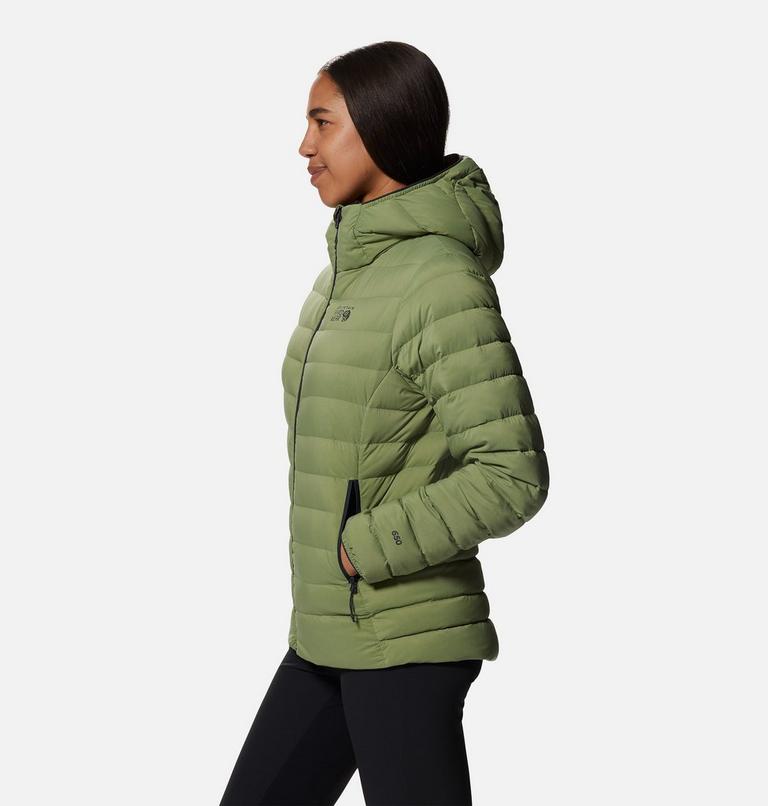 Women's Deloro Down Full Zip Hoody, Color: Light Cactus, image 3