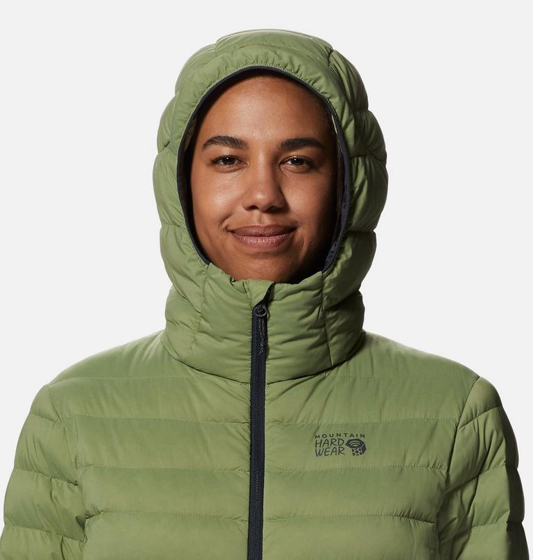 Women's Deloro Down Full Zip Hoody, Color: Light Cactus, image 4