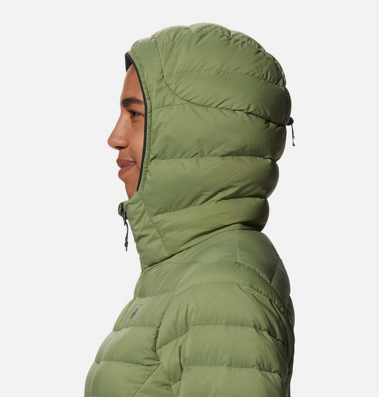 Women's Deloro Down Full Zip Hoody, Color: Light Cactus, image 5