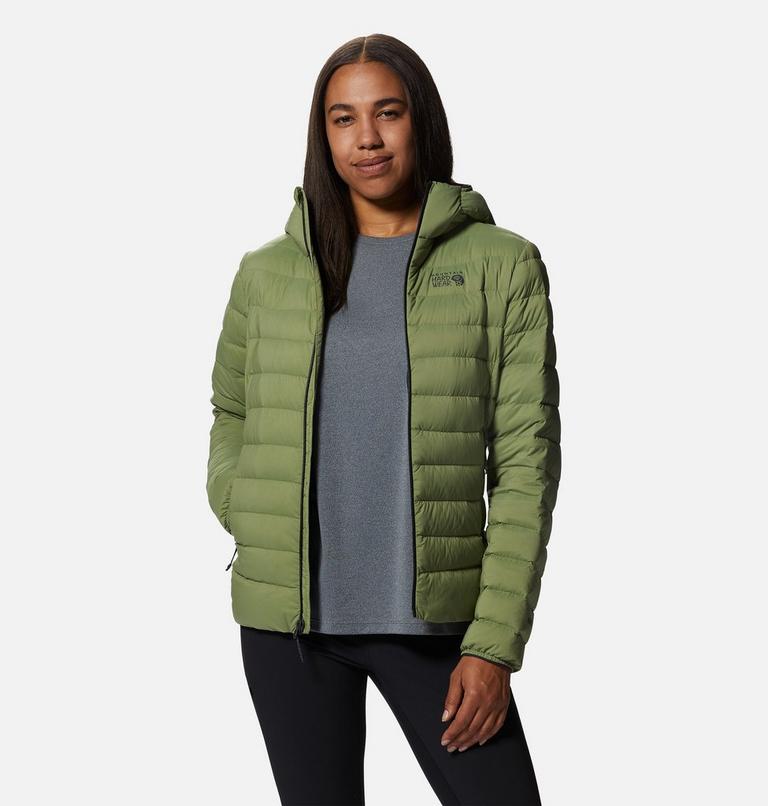 Women's Deloro Down Full Zip Hoody, Color: Light Cactus, image 10