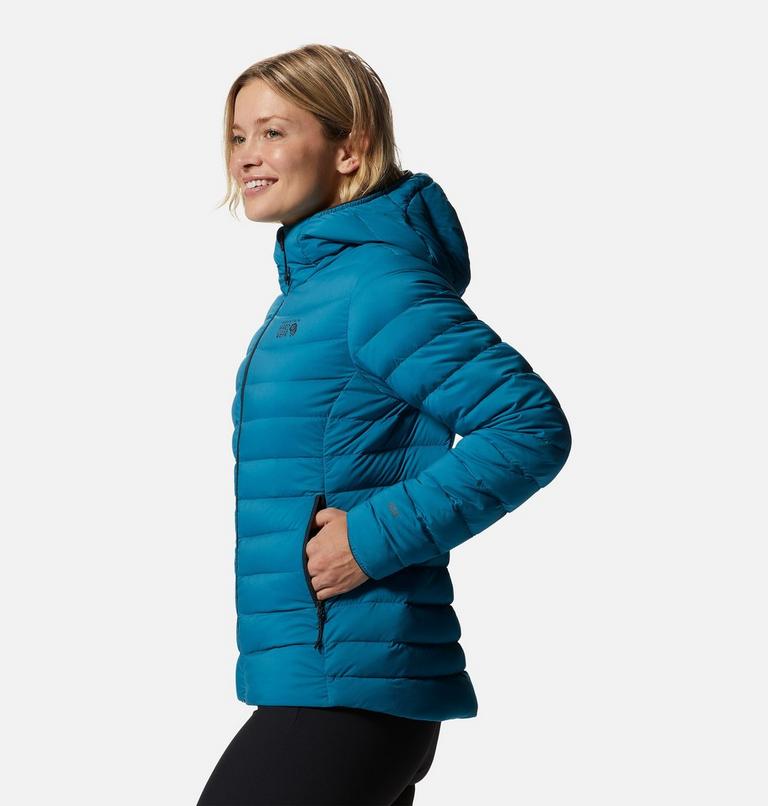 Manteau matelassé à capuchon avec fermeture éclair Deloro Femme, Color: Vinson Blue, image 3