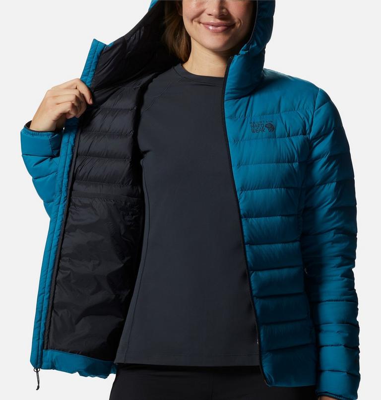 Manteau matelassé à capuchon avec fermeture éclair Deloro Femme, Color: Vinson Blue, image 8