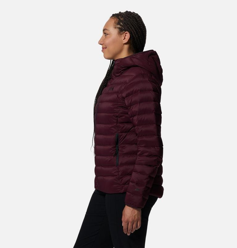 Manteau matelassé à capuchon avec fermeture éclair Deloro Femme, Color: Cocoa Red, image 3