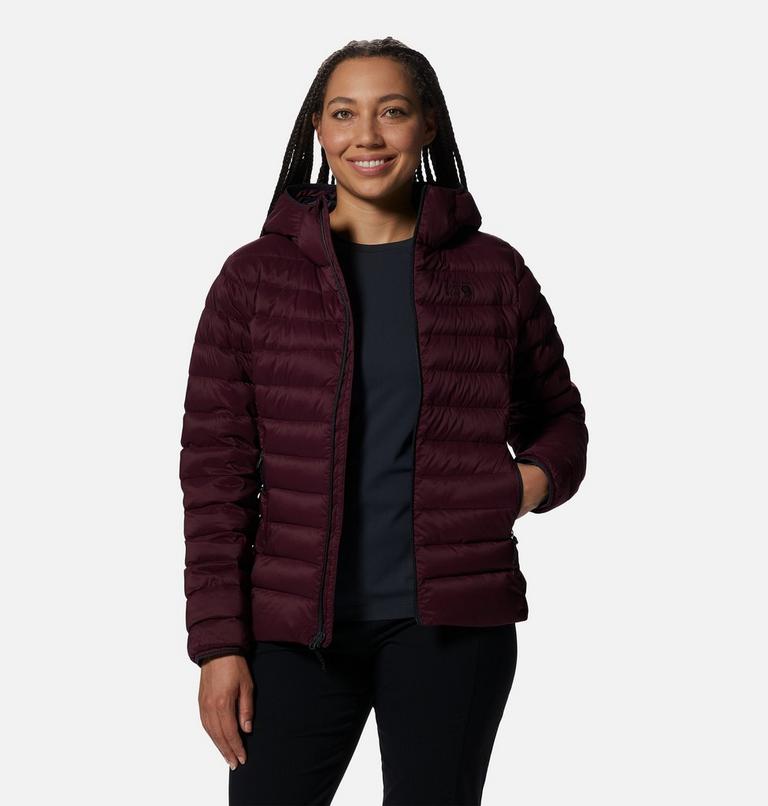 Manteau matelassé à capuchon avec fermeture éclair Deloro Femme, Color: Cocoa Red, image 10