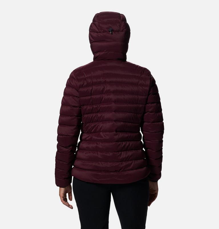 Manteau matelassé à capuchon avec fermeture éclair Deloro Femme, Color: Cocoa Red, image 2