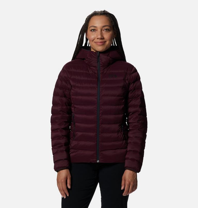 Manteau matelassé à capuchon avec fermeture éclair Deloro Femme, Color: Cocoa Red, image 1