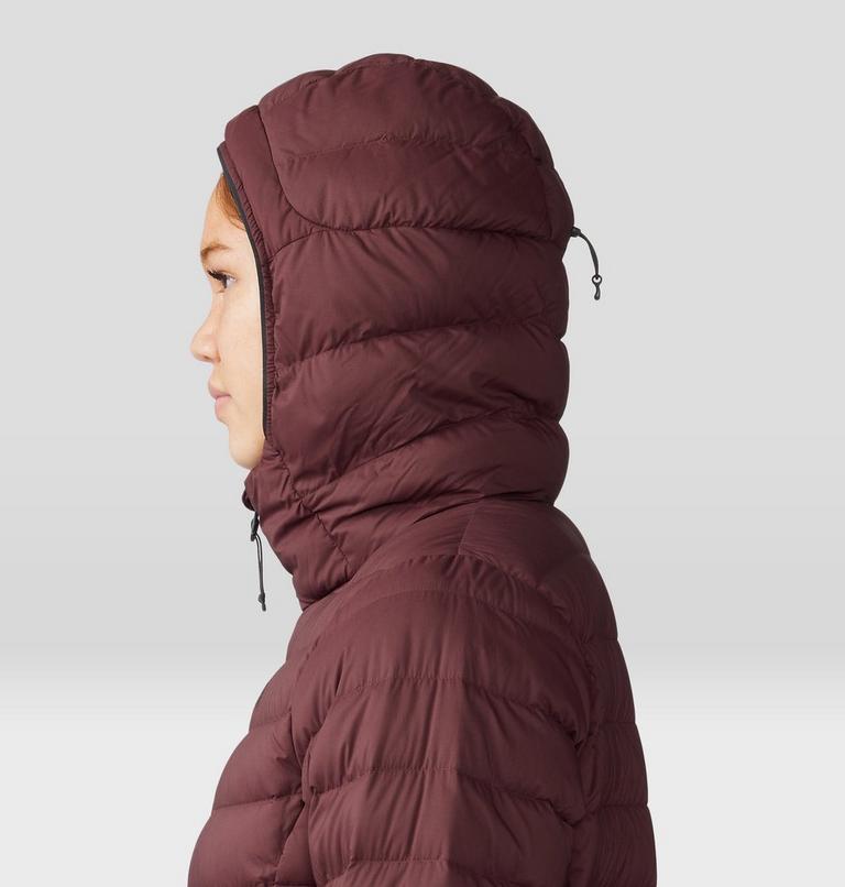 Women's Deloro Down Full Zip Hoody, Color: Washed Raisin, image 5