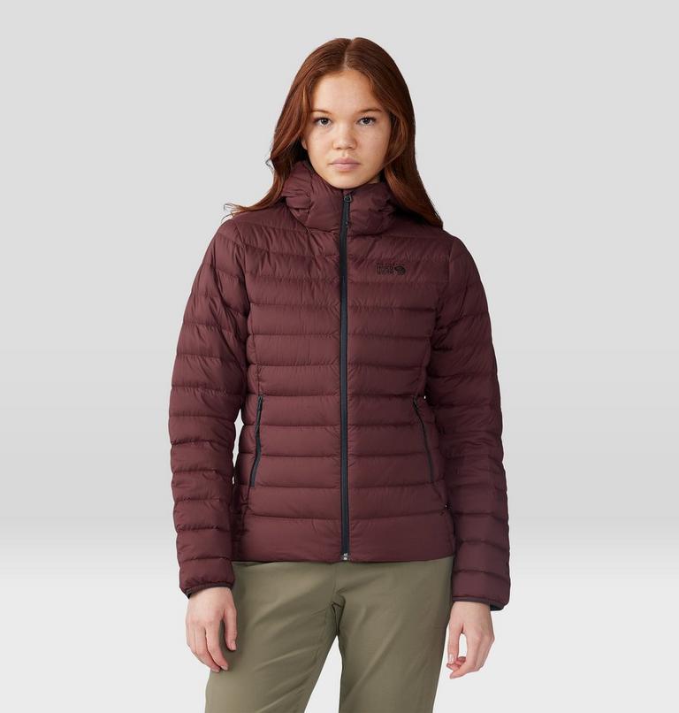 Women's Deloro Down Full Zip Hoody, Color: Washed Raisin, image 10