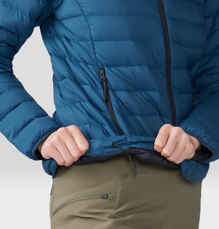 Women's Deloro Down Jacket, Color: Dark Caspian, image 6