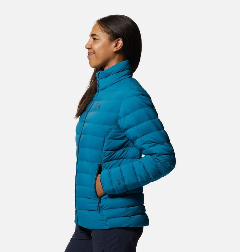 Women's Deloro Down Jacket, Color: Vinson Blue, image 3