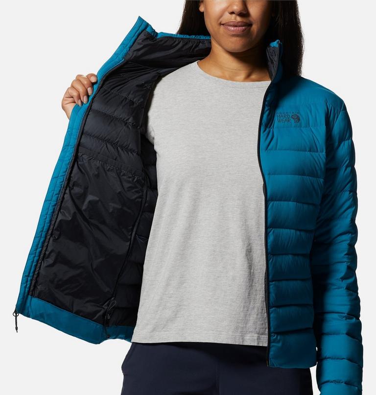 Women's Deloro Down Jacket, Color: Vinson Blue, image 6