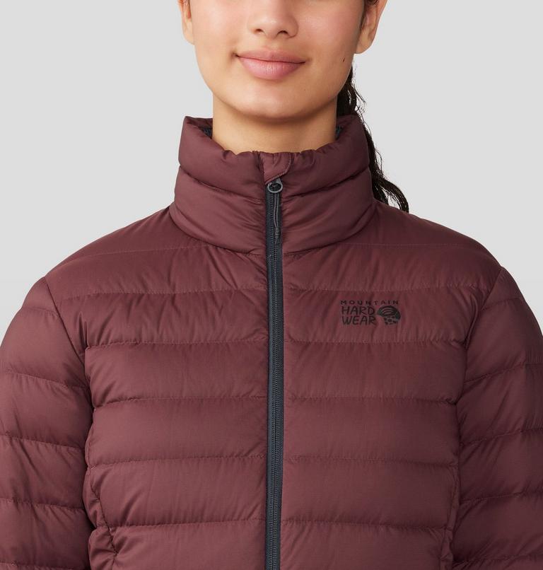 Women's Deloro Down Jacket, Color: Washed Raisin, image 4