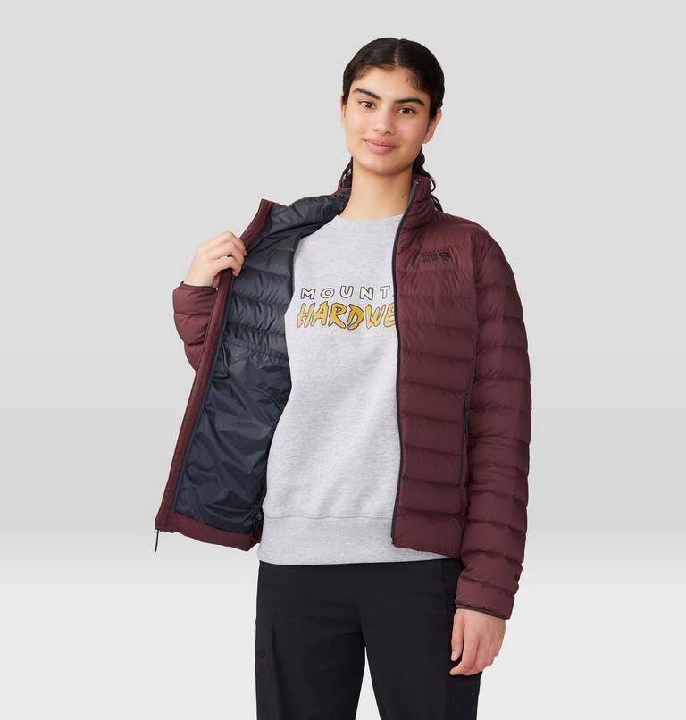 Women's Deloro Down Jacket, Color: Washed Raisin, image 5