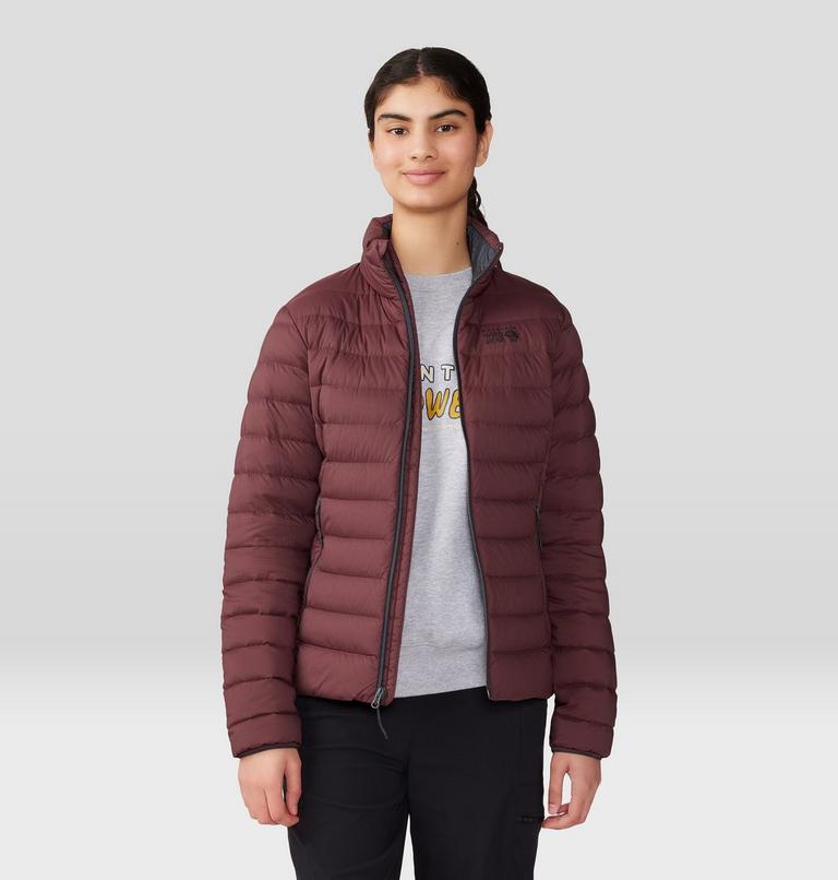 Women's Deloro Down Jacket, Color: Washed Raisin, image 8
