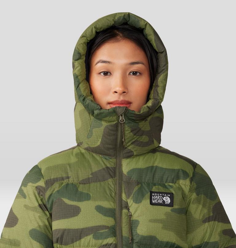 Women's Nevadan Down Parka, Color: Dark Pine Camo Print, image 4