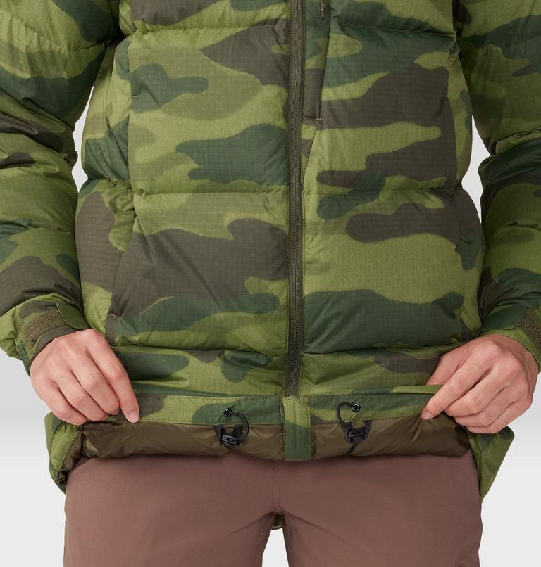 Women's Nevadan Down Parka, Color: Dark Pine Camo Print, image 7
