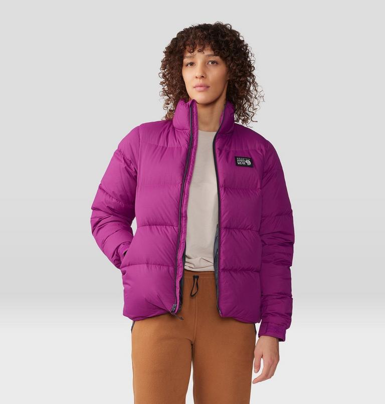 Women's Nevadan Down Jacket, Color: Berry Glow, image 8