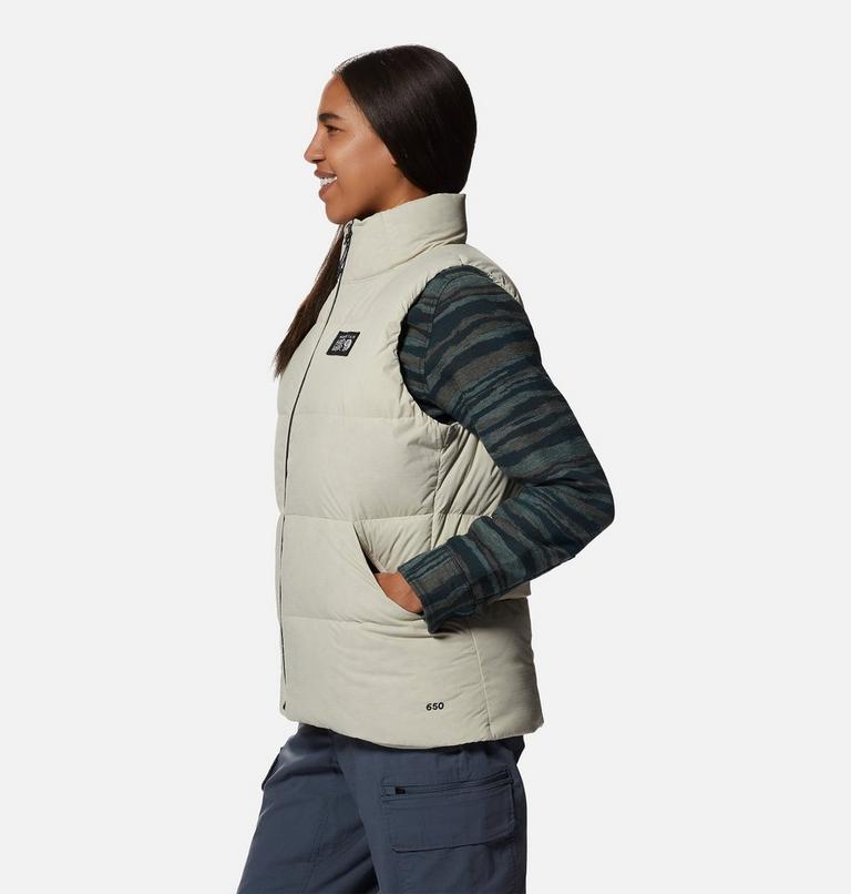 Women's Nevadan Down Vest, Color: Wild Oyster, image 3
