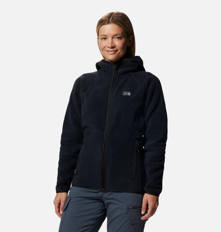 Chandail à capuchon avec fermeture éclair Polartec® Double Brushed Femme, Color: Black, image 1