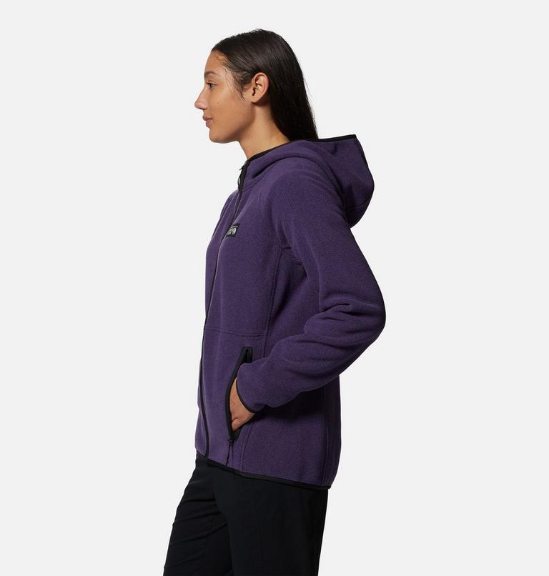Polartec® Double Brushed Full Zip Hoody | 508 | S, Color: Night Iris Heather, image 3