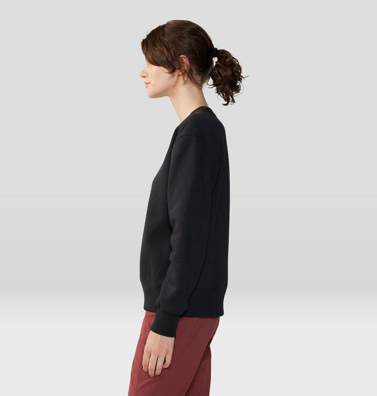 Women's MHW Logo Pullover Crew, Color: Black, image 3