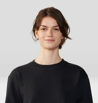 Women's MHW Logo Pullover Crew, Color: Black, image 8