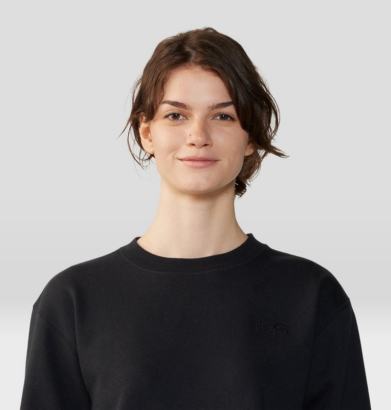 Women's MHW Logo Pullover Crew, Color: Black, image 4