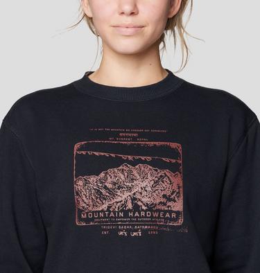 Women's MHW Logo Pullover Crew, Color: Black, image 8