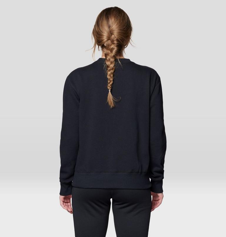 Women's MHW Logo Pullover Crew, Color: Black, image 2