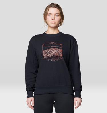 Women's MHW Logo Pullover Crew, Color: Black, image 5