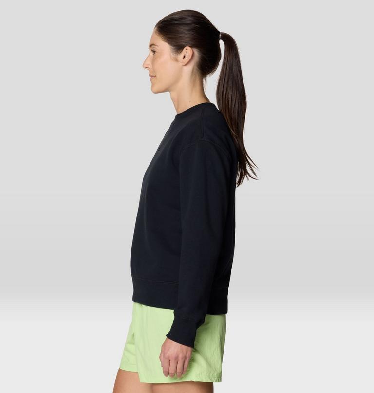 Women's MHW Logo Pullover Crew, Color: Black, image 3