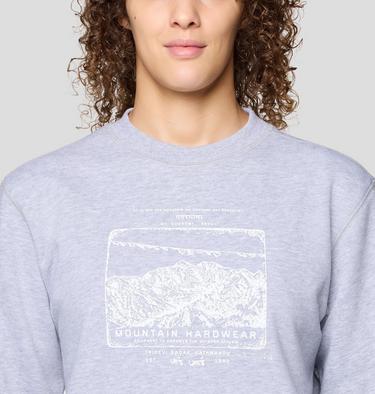 Women's MHW Logo Pullover Crew, Color: Hardwear Grey Heather, image 12