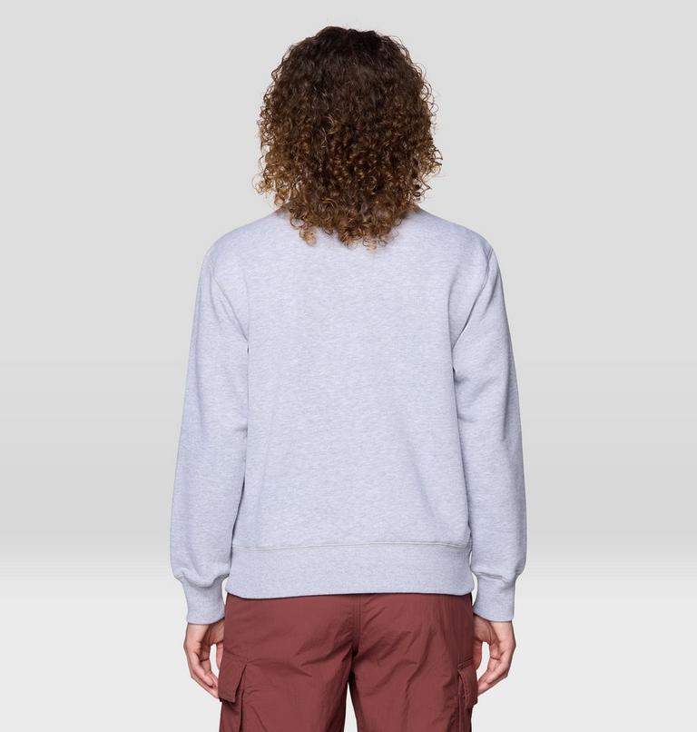 Women's MHW Logo Pullover Crew, Color: Hardwear Grey Heather, image 2