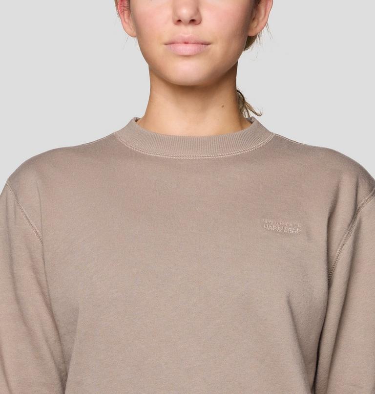 Women's MHW Logo Pullover Crew, Color: Wild Taupe, image 4