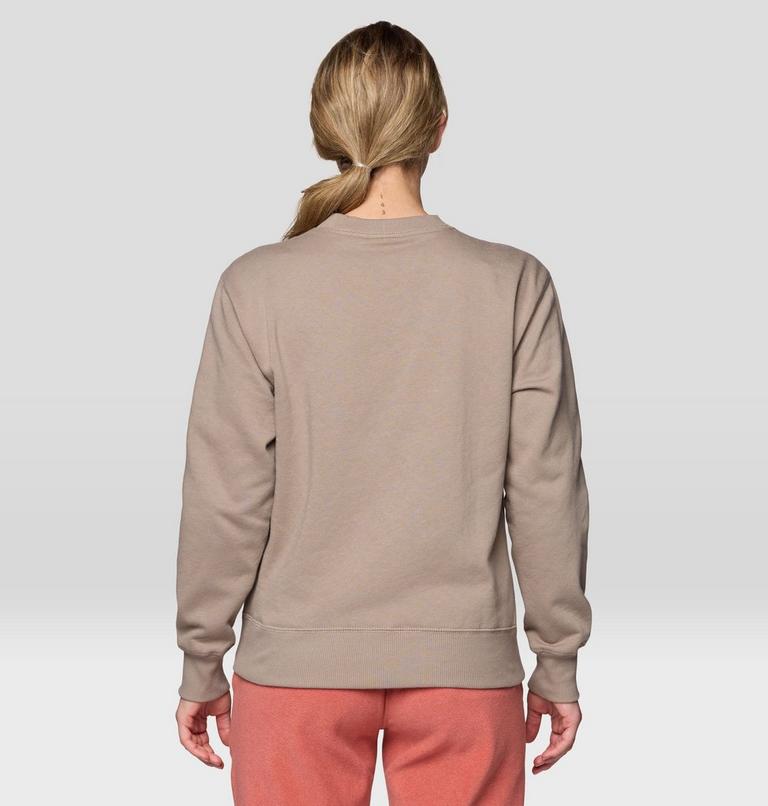 Women's MHW Logo Pullover Crew, Color: Wild Taupe, image 2