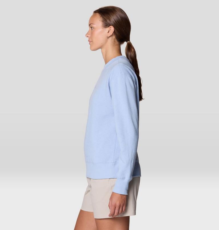 Women's MHW Logo Pullover Crew, Color: Beach Breeze, image 3