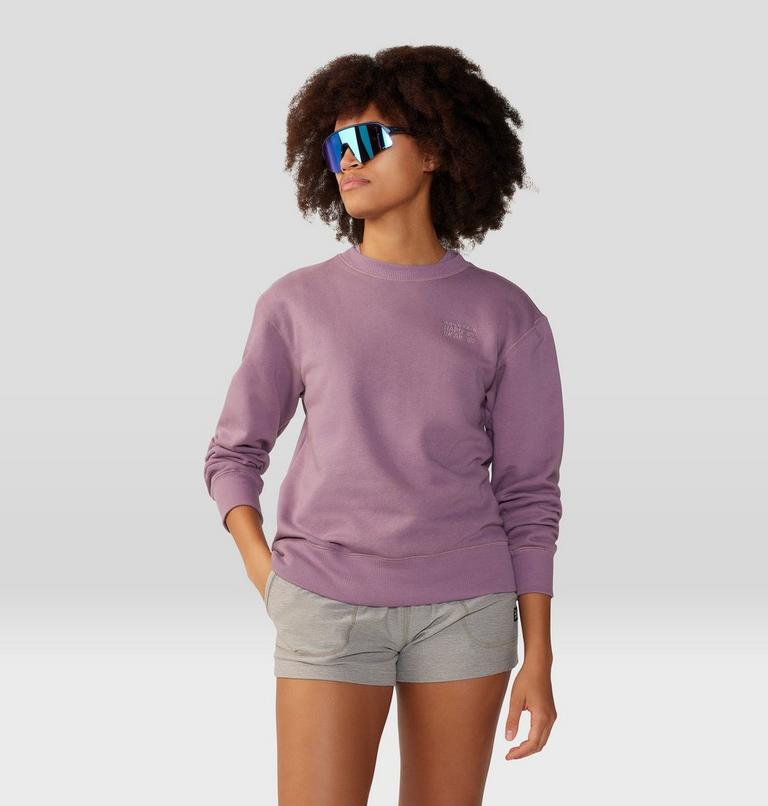 Women's MHW Logo Pullover Crew, Color: Dark Daze, image 5